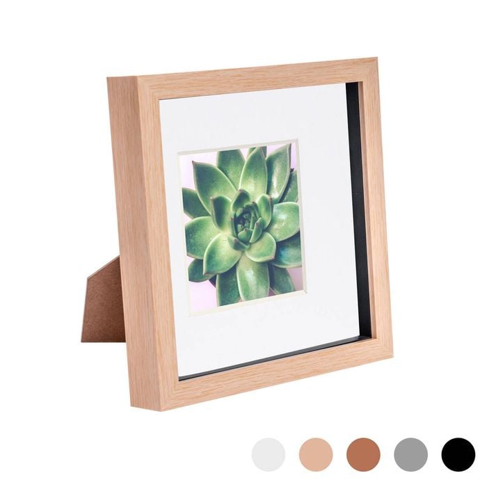 Nicola Spring Shadow Box Frame - 8 x 8" with 4 x 4" Mount - Light Wood