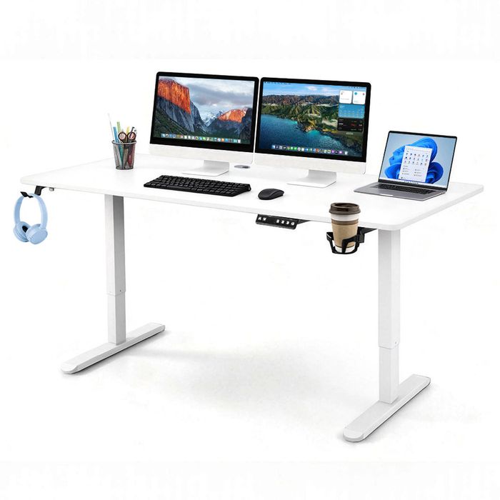 Electric Standing Desk Ergonomic Sit Stand Desk 70-115cm Height Adjustable