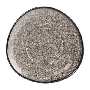 Olympia Cappuccino Saucer Mineral Triangular Grey Stone 150mm (6 Pack) Commercial Crockery