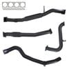 Ignite Exhausts Turbo Back For Nissan Gu Patrol 3l Coil Spring Ute 3" No Cat With Hotdog 409 Stainless Steel
