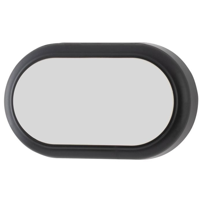 Arlec 15W LED Oval Black Bunker Light