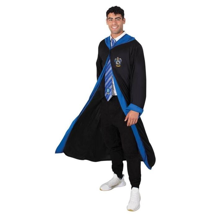 Ravenclaw Robe for Adults, Official Harry Potter Hogwarts Halloween Costume Cloak, Standard