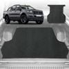 6D Diamond Ute Tub Mat for Ford Ranger (PX2 Dual Cab Ute) 2015-2018 (with spray on liner or no liner)-Black-Outback GT