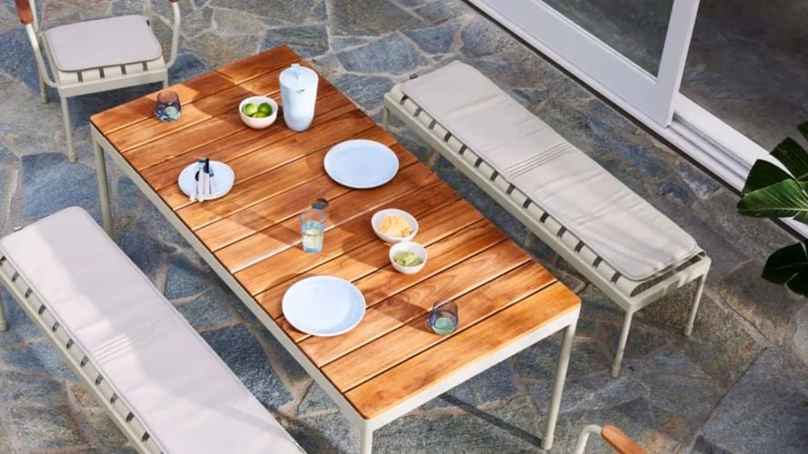 Torakina dining set silver grey.