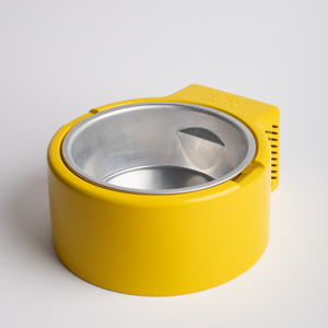 Cool Bowl Yellow Refrigerated Cooling Dog Water Bowl