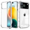 For Apple iPhone 18 Pro Max /17 Pro Max Clear Case Shockproof Tough Gel Air Cushion Heavy Duty Phone Back Cover (Crystal Clear)