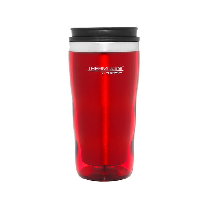 Thermocafe Stainless Steel Inner, Plastic Outer Travel Tumbler Red 470ml