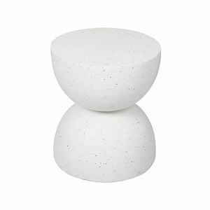 Levede Side Table Terrazzo Hourglass Magnesia Stool Stand Outdoor Top 40cm