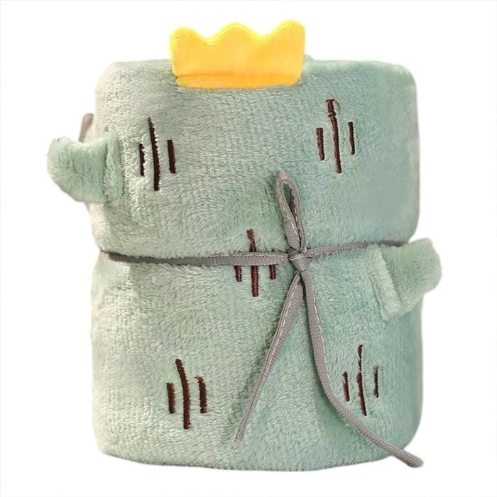 Catzon 100x170cm Cartoon Nap Blanket Small Fleece Plush Throw Blanket-cactus