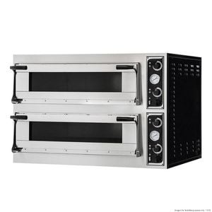Bakermax Prisma Food Pizza Ovens Double Deck 12 X 35cm  - Deck Ovens (tp-2-sd)