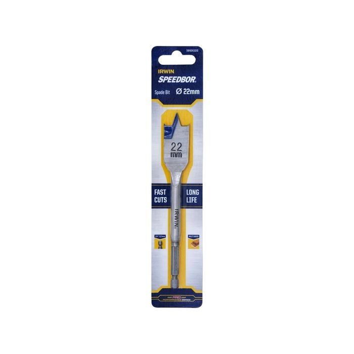 IRWIN 22mm Blue Groove Spade Bit