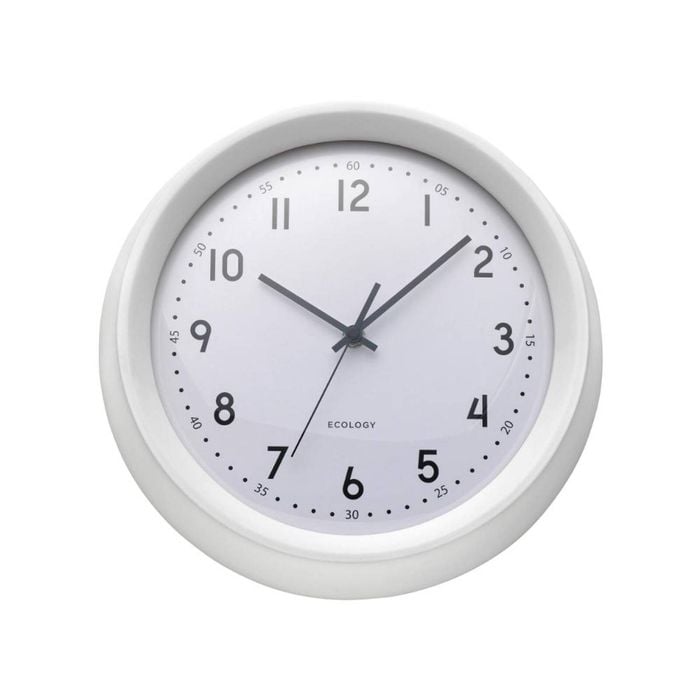Ecology Sandglass Wall Clock 30cm - White
