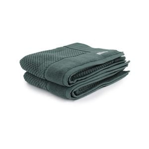 2pc Onkaparinga 60x90cm Avalon Bath Mat 850GSM Fir Green