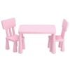 1 Keezi Kids Table and 2 Chairs Set Pink
