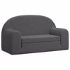 vidaXL Kids' Sofa Bed 2-Seater Anthracite Soft Plush kids' sofa kids' couch