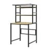 CARLA HOME 3-Tier Over Washing Machine Storage Rack Laundry Shelf Organizer for Bathroom or Toilet (Black)