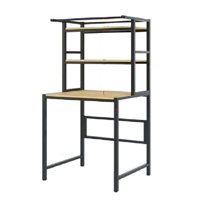 CARLA HOME 3-Tier Over Washing Machine Storage Rack Laundry Shelf Organizer for Bathroom or Toilet (Black)