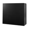 Vevor 1200x480x1100 Mm Reception Desk Black Rectangular With Lockable Drawer And Storage Cabinet