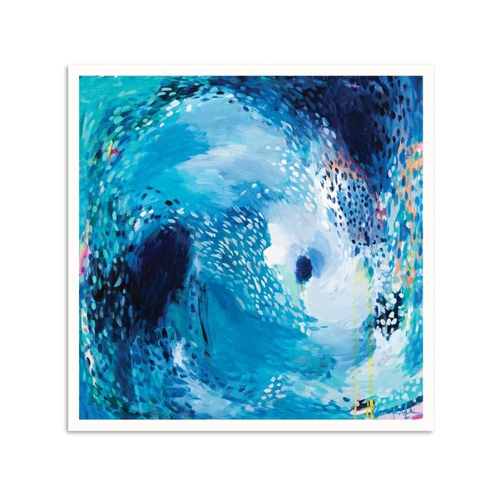 Artist Lane "The Moon Pulls the Tide " by Amira Rahim - 60x60cm Unframed Print