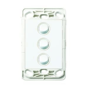 HPM VIVO 3 Gang Wall Switch - No Coverplate