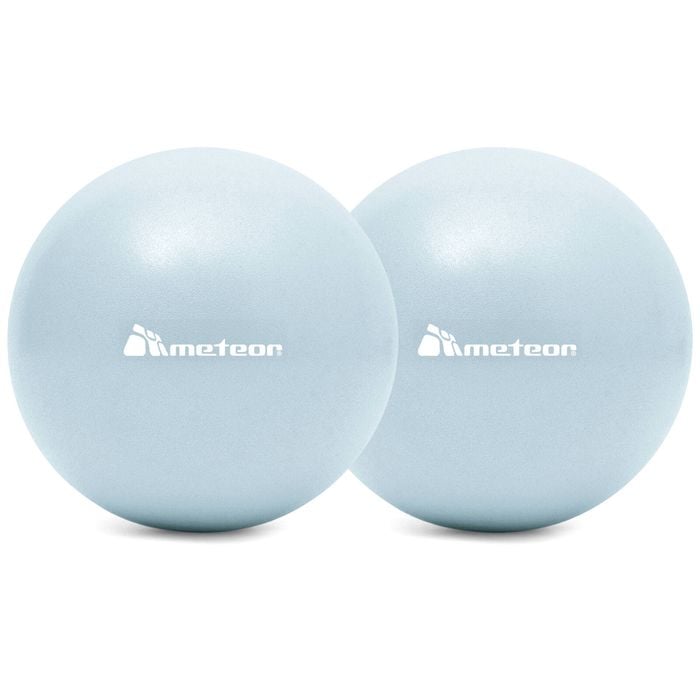 METEOR 25cm Mini Pilates Ball Dual-Pack in Powder Blue