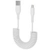 Click 1.2m USB-A to Lightning Coiled Cable
