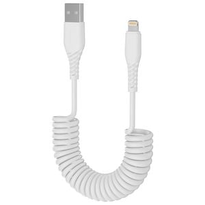 Click 1.2m USB-A to Lightning Coiled Cable