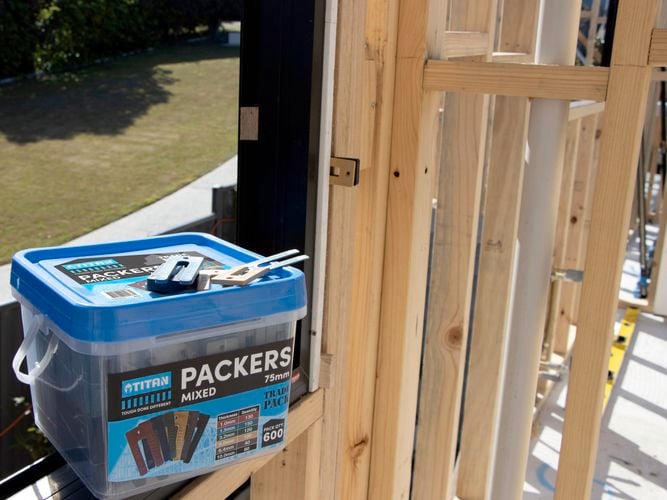 Batten packers from titan brand on frame