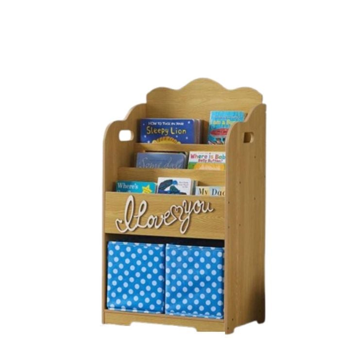 All 4 Kids Madison Natural Bookcase Book Shelf Storage Unit