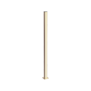 ProtectorAl 50 x 50 x 1000mm Primrose Aluminium Garden Post Flanged With Cap