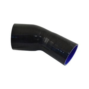 Takashi Black Silicone Hose 45 Degree Reducing Elbow 4" To 3" (101-76mm)