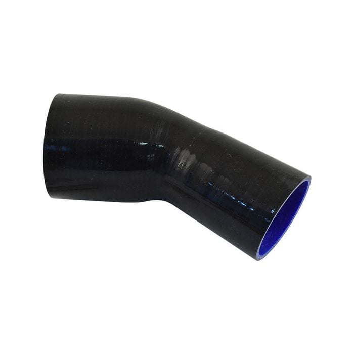 Takashi Black Silicone Hose 45 Degree Reducing Elbow 4" To 3" (101-76mm)