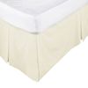 Box Pleated Valance Ecru King Single