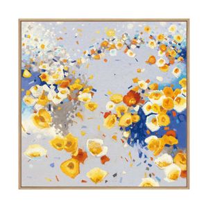 Artey | Millefiori - Framed Canvas - Natural Frame - 50 x 50cm