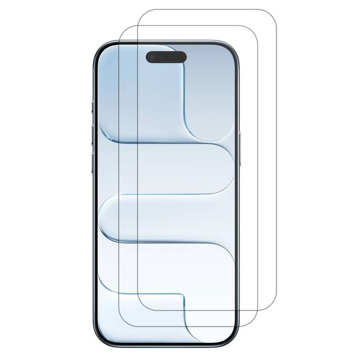 2 Pack MEZON Apple iPhone 17 Air (6.5") Clear Tempered Glass Screen Protectors