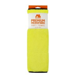 Morgan 40 x 40cm Yellow/Grey Premium Microfibre Soft Towel