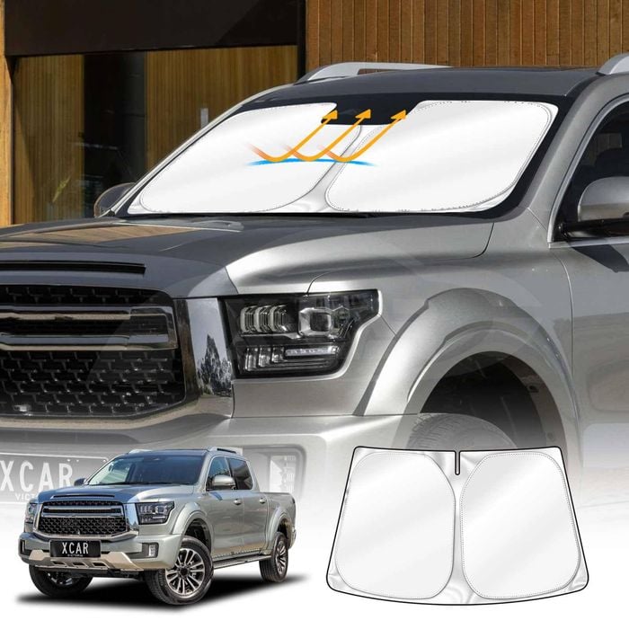 WindScreen Sun Shade for GWM Cannon Alpha 2024-Onwards Blocks UV Rays Wind Screen Sun Visor