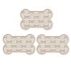 YES4PETS 3 x Pet Food Bowl Placemat Waterproof Leakproof Rubber Feeder Mat Non Slip Floor 45x70cm