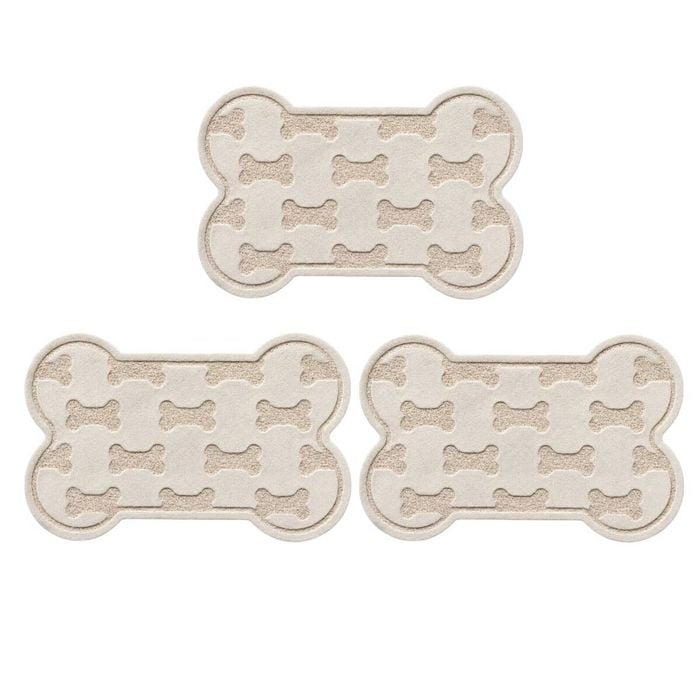 YES4PETS 3 x Pet Food Bowl Placemat Waterproof Leakproof Rubber Feeder Mat Non Slip Floor 45x70cm