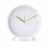 Clevinger 14.7cm White Gold Modern Bedside Tabletop Alarm Clock