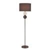 Luminea Angie Modern Fabric Shade Orbs Design Metal Floor Lamp Light Pewter