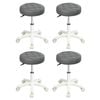 Levede 4pc PU Leather Salon Bar Stools – Grey