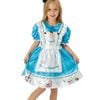 Alice In Wonderland Deluxe Halloween Costume Child Disney Dress Apron Headband Blue Colour, 6-8-YRS