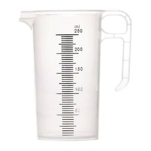 Pro-measures Measuring Jug Polypropylene 250ml Kitchen Lab Measurement Tool