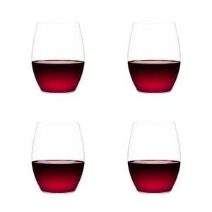 Outdoors Stemless + Wine Glass Red Plumm