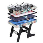 Soccer Table Foldable 4-In-1 Game Foosball Table Tennis Pool Hockey Tables 4FT