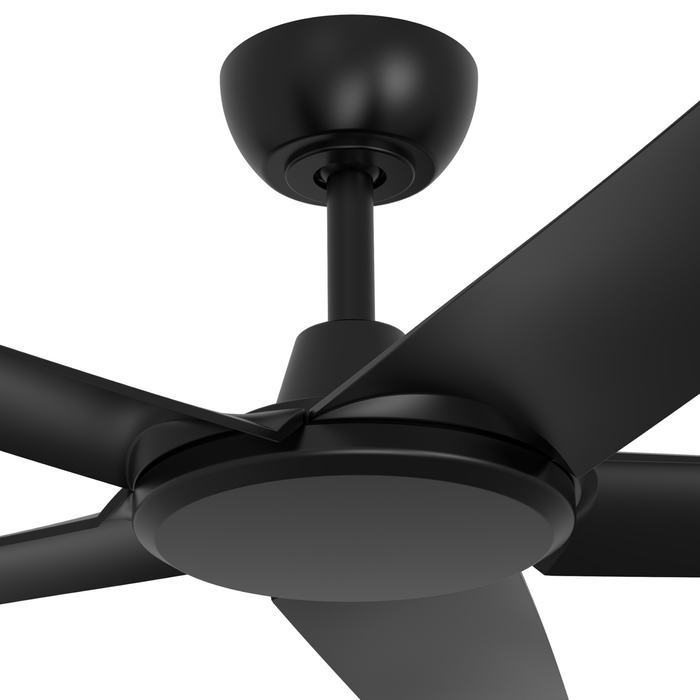 ThreeSixty 142cm Black Matte Multi Blade DC FlatJET Ceiling Fan