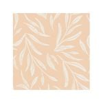 Summer Leaves in Peach 57cm x 10m Wallpaper Roll