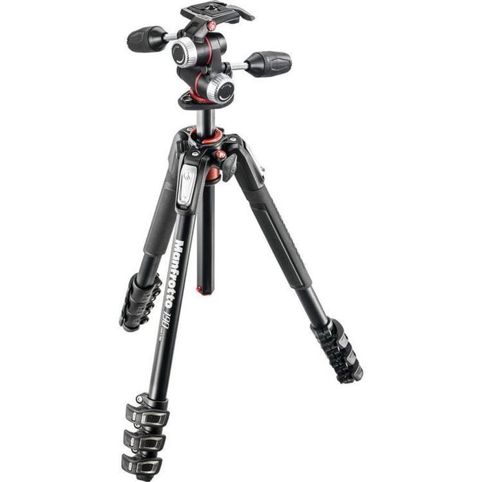 Manfrotto MK190XPro4-3W Tripod Kit with XPRO-4 3 Way Head