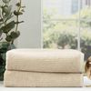 2pc Renee Taylor Cobblestone Bath Sheet/Towel 160cm Cotton Ribbed 650 GSM Stone